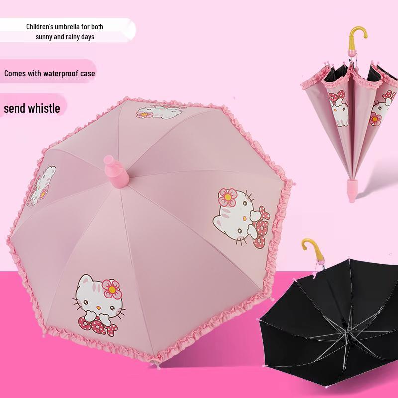 Automatic Cute Children's Umbrella for Students: Girls, Boys, and Kindergarten Kids