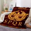 Customiz Name Personality SPQR logo Blanket Soft &Warm Sofa Office Bed Travel Lunch Break Blanket, Gift Suitable All Seasons