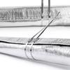 Aluminized Heat Shroud Sleeving Heat Shield Fuel line Wire Protection Silver Hose Heat wrap with 10 Pcs Metal Zip Ties (Silver 3/4''I.D. x 3FT)