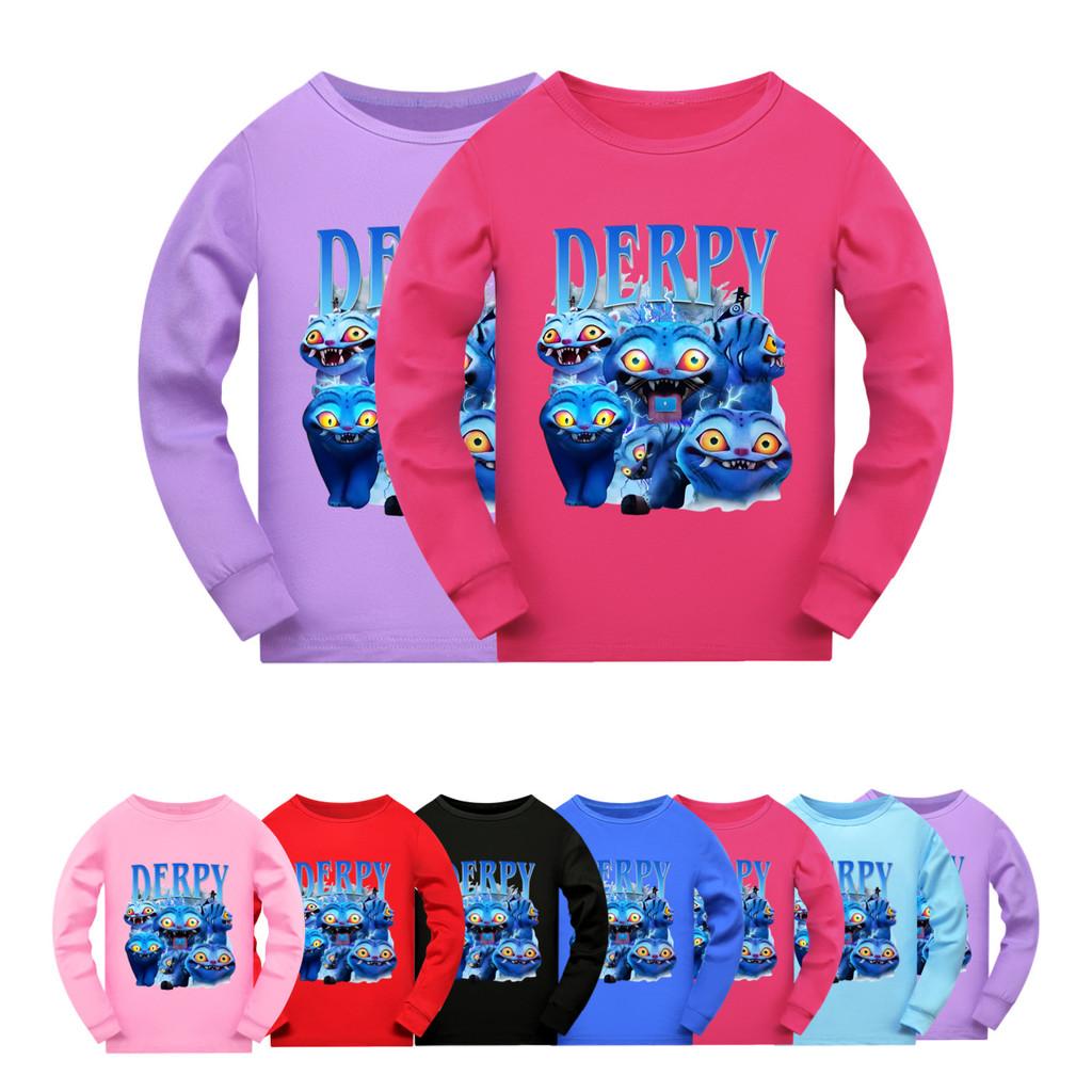4874 Kids Girls Derpy Rumi Zoey Mira Super Star Print Long Sleeves T-Shirt
