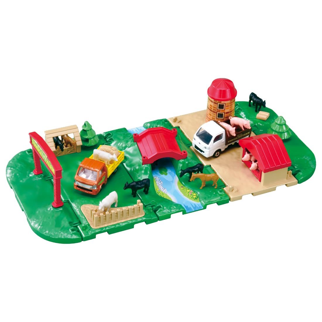 TAKARA TOMY Tomica & Town Lively Farm Set, Miniature Car Toy, Ages 3 and Up