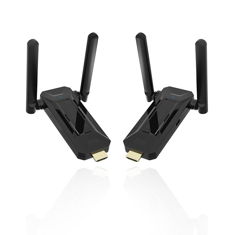 Professional 4K Wireless Display Transmitter and Receiver Set, Support up to 16 Devices, Multi-Screen Sharing, Range 50m