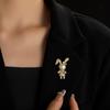 Senior Brooches Flower Leaf Brooch Pins for Women Suit Pendant  Fashion Brooches Jewelry