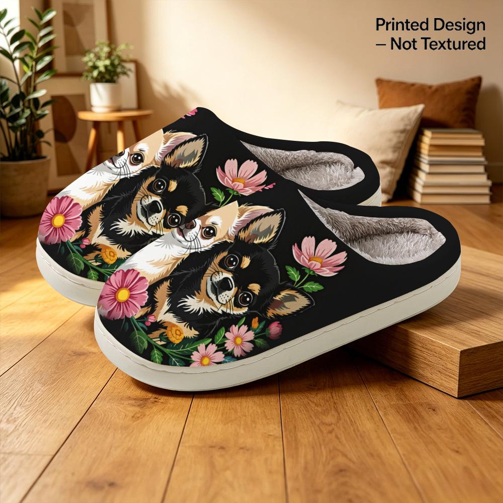 Casual Cotton Shoes - Cute Cartoon Home Slippers for Both Men and Women