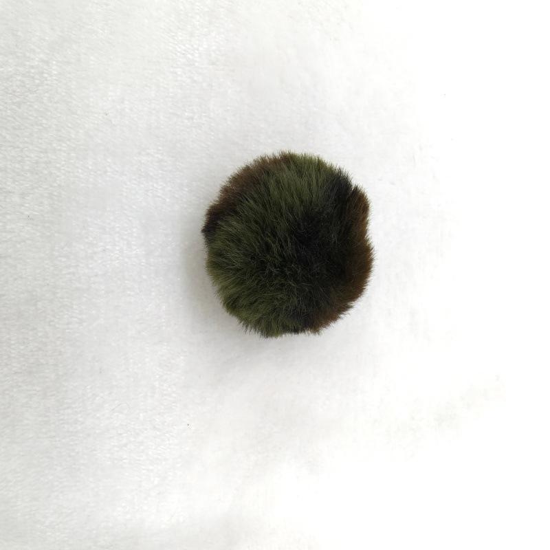 Leopard Print Faux Fur Pompon - Trendy 4mm Artificial Fur Ball for Jewelry and Hanging Accessories.