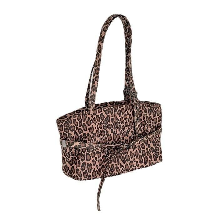 Autumn and Winter Retro Canvas Bag Women's 2025 New Trendy Casual Versatile Shoulder Bag Sweet and Cool Girl Leopard Print Tote Bag