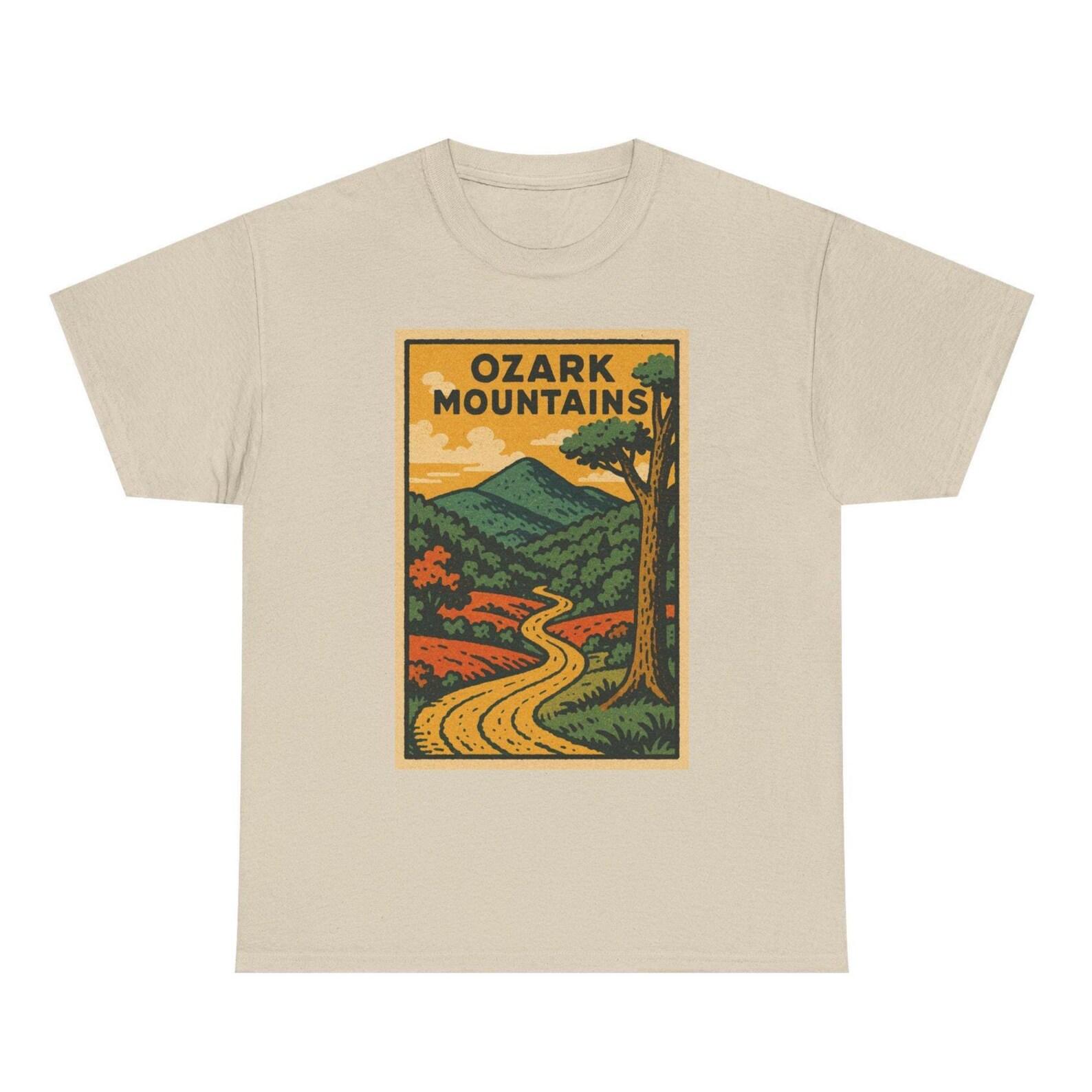 Ozark Mountains T-Shirt: Retro Comic Style Hiking Graphic Tee 3XL