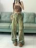2025 Herbst Retro Spritzer zerrissene Low-Rise Wide-Leg Jeans für Männer und Frauen – Europäischer und Amerikanischer High Street Stil