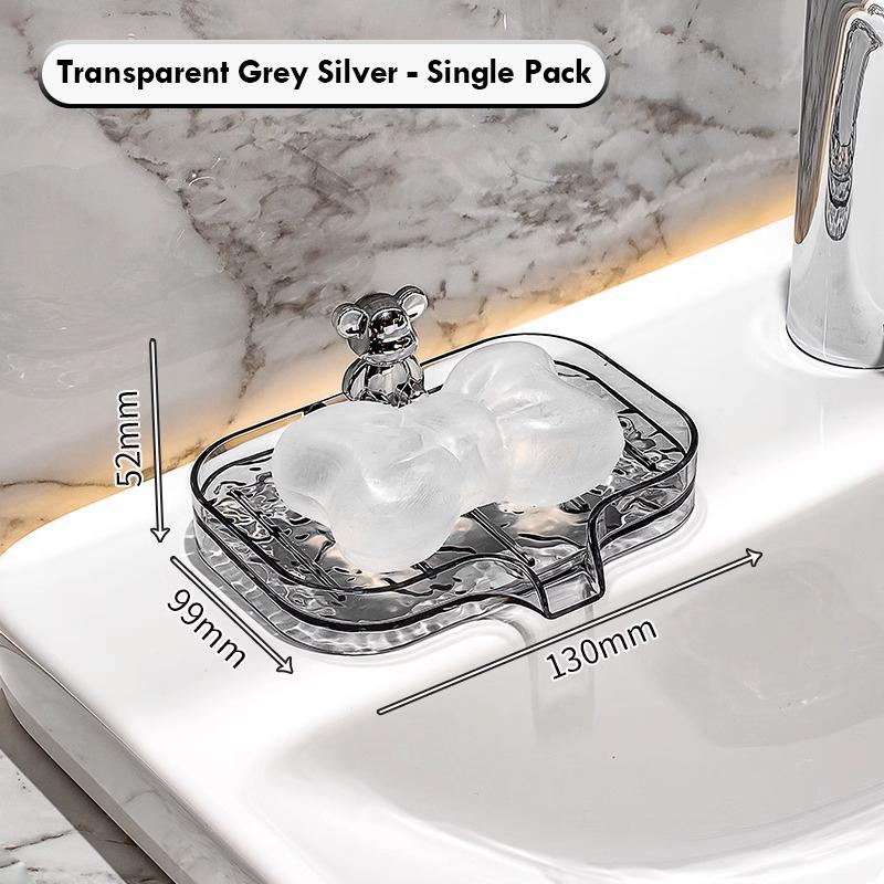 

Хранение в туалете Мыльница Настенная Без перфорации Слив Ванная комната Мыльница Двухслойная С узором Ледник Роскошная полка