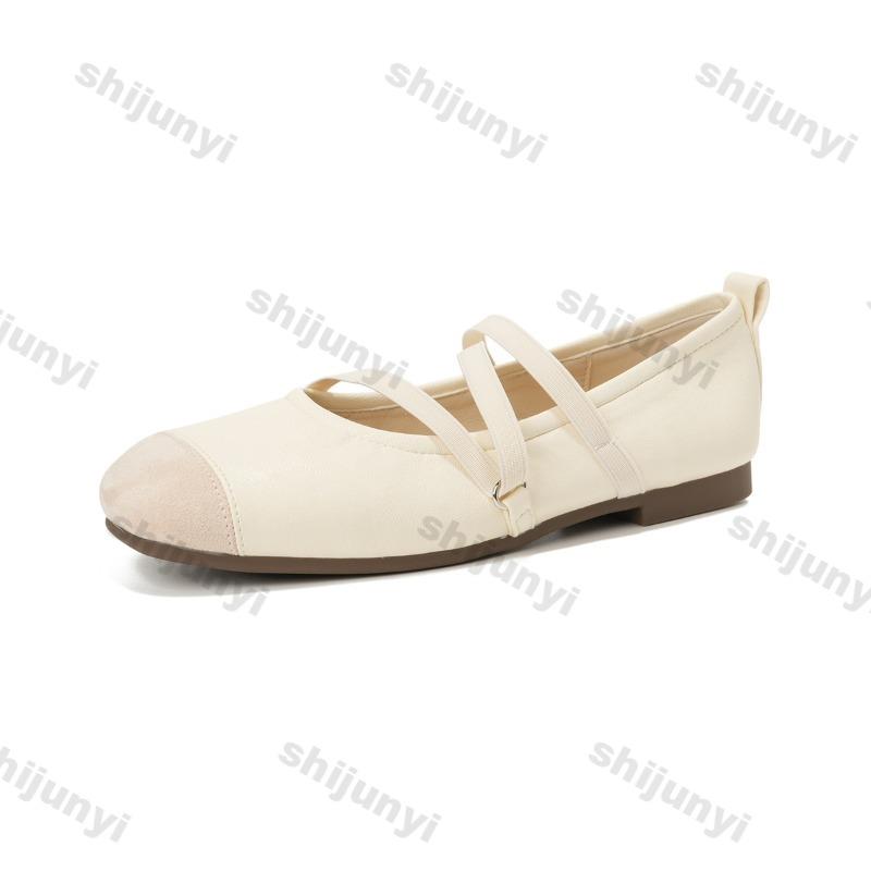 Fashion Large Size Women's Shoes 2025 Summer New Fashion Luxury Breathable Slip on Flats Lightweight Comfortable Soft Sole Ballet Shoes