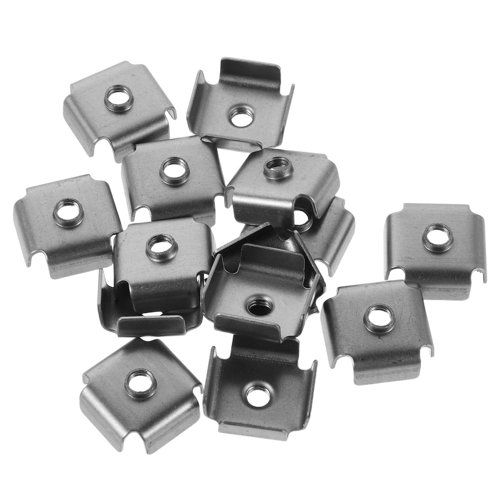 200 шт. Квадратные резьбовые вставки-гайки M6 Железные сварные вставки-гайки для металлоконструкций Мебели Машин Ремонт Замена 1.5x1.5x1.2cm