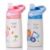 400ml Thermos Water Bottle For Kids Baby Cartoon Duck Straw Cup 316 Stainless Steel Vacuum Flask Outdoor Portable Thermos Cup