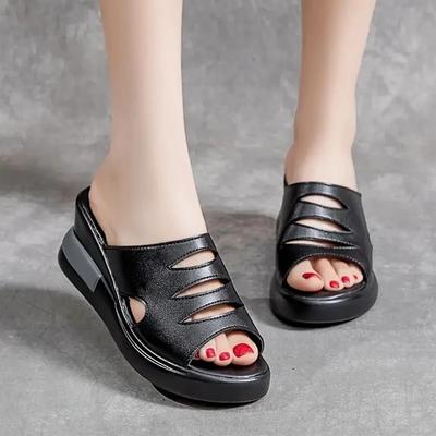 Damen Hausschuhe Mode High Heels Schuhe Plateau Sandalen Sommer Flip Flops Neue Damenschuhe Walking Zapatillas Mujer 36-43