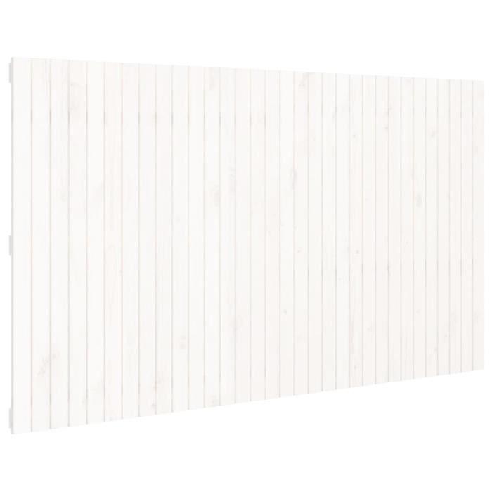 VidaXL Wall-mounted Headboard White 204x3x110 Cm Solid Pine Wood 824929