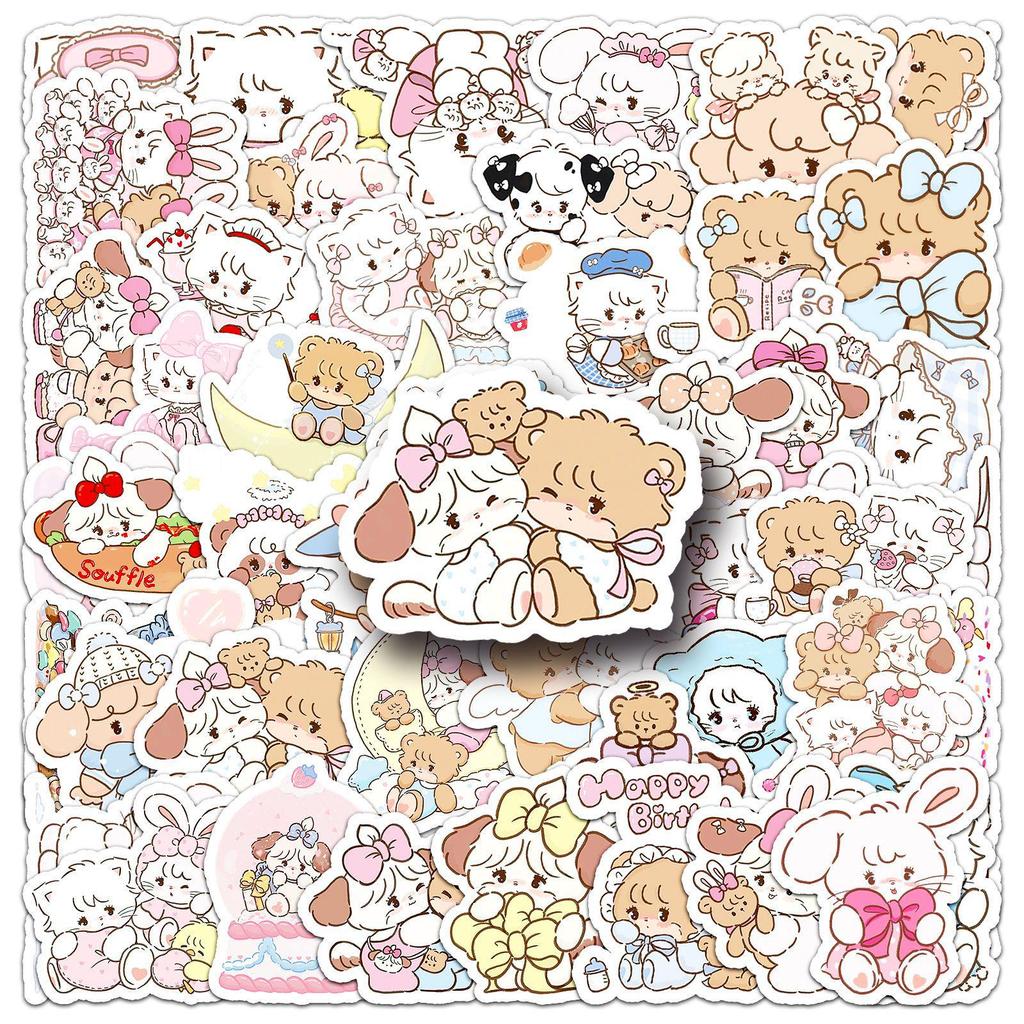 56 Cute Mikko Graffiti Cartoon Stickers for Planner, Water Bottle, Phone Case, Notebook DIY