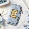 Women Camping Theme Long Wallet Casual Portable Multi Card Slot Purse Fashion Daily Use Clutch