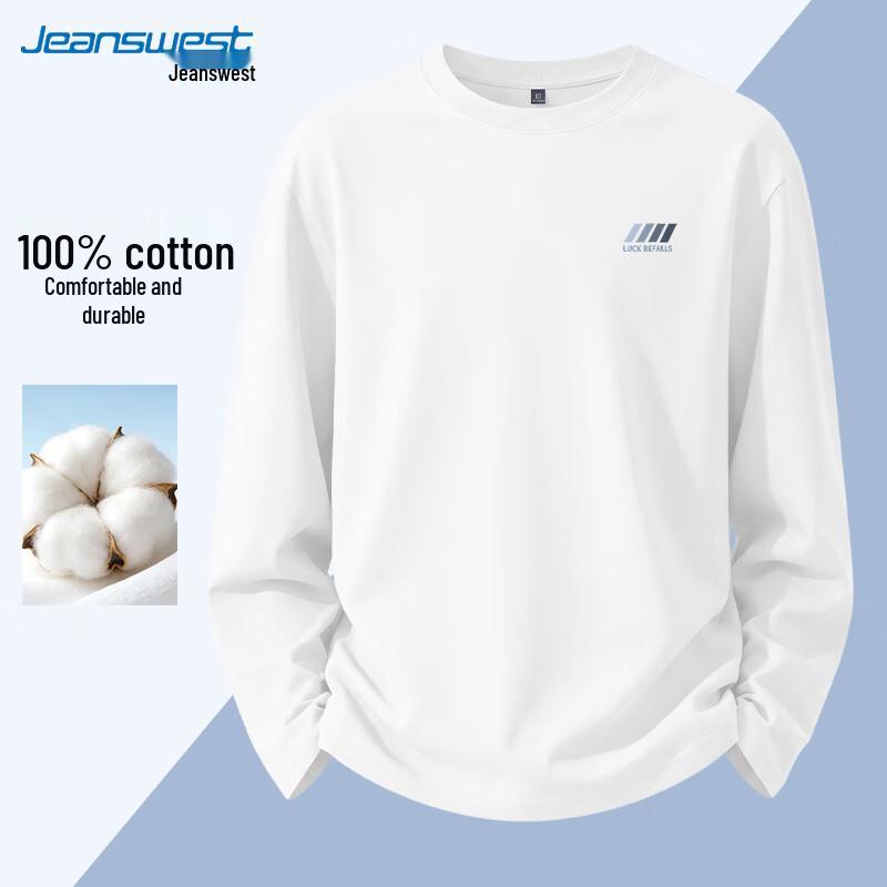 Jeanswest Men's Long-Sleeve Breathable Casual T-Shirt