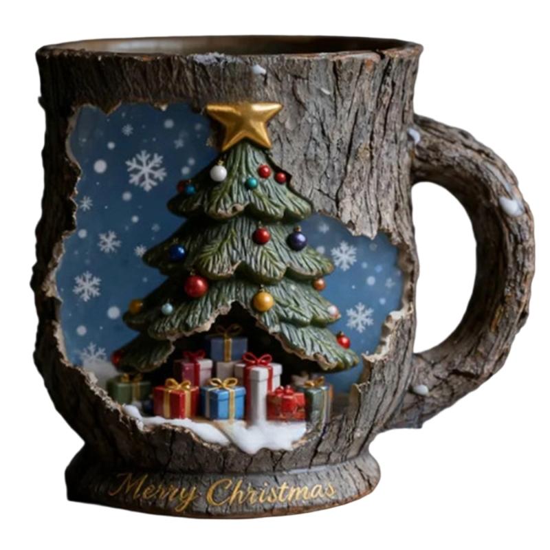 Festival Holiday Coffee Cup Dishwasher Safe Ergonomic Grip for Family Gatherings Office Use Hot Chocolate Beverages