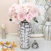 Ceramic General Pot Silver Grid  Porcelain Ginger Jar Storage Tank with Cover Flower Vase Home Furnishing Decoration Vases Pots