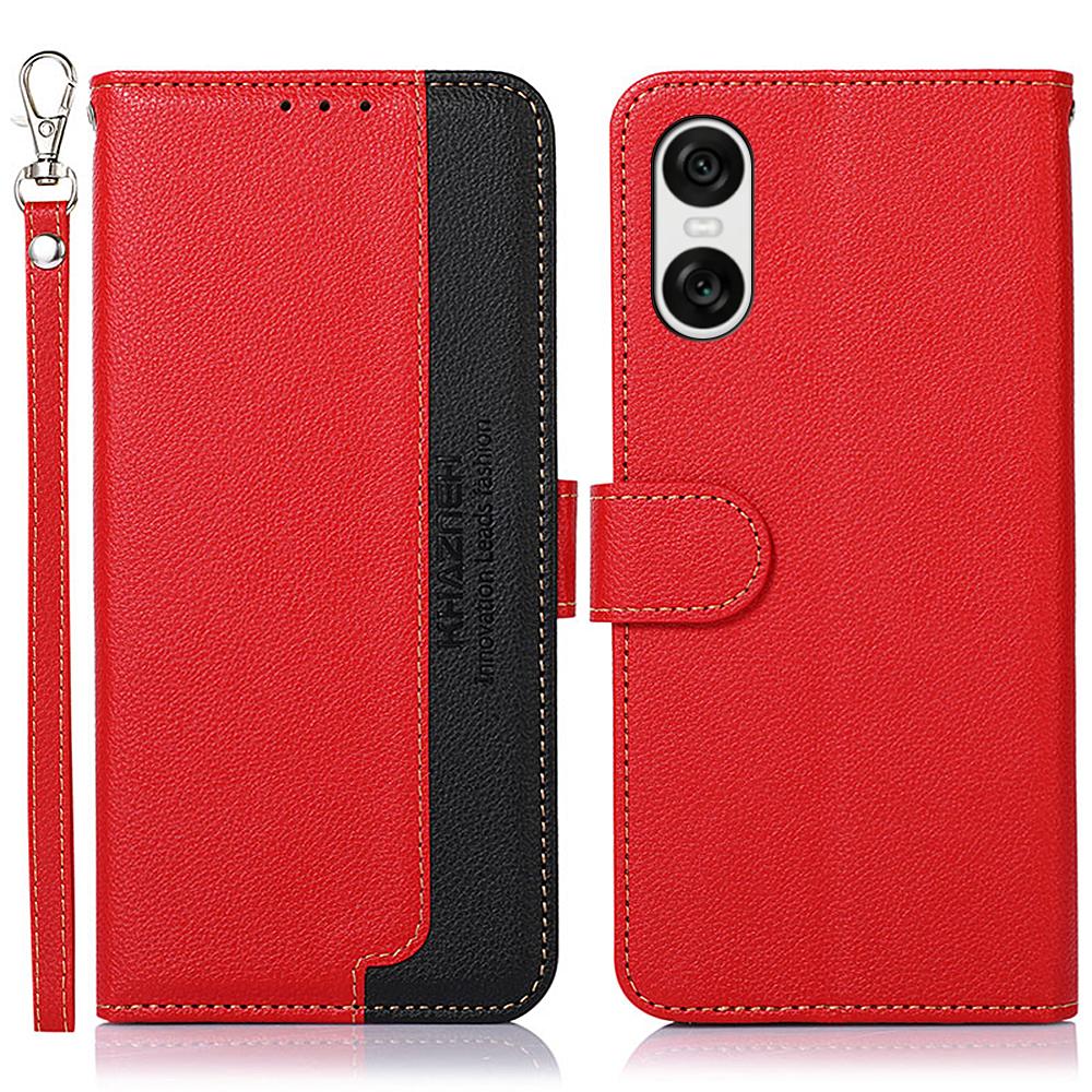 KHAZNEH For Sony Xperia 10 VI Case RFID Blocking Wallet Leather Flip Phone Cover