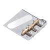 Cut-Down Sides Guitar Bridge Tailpiece 3 Saddles Vintage Guitar Bridge  For Electric Guitar