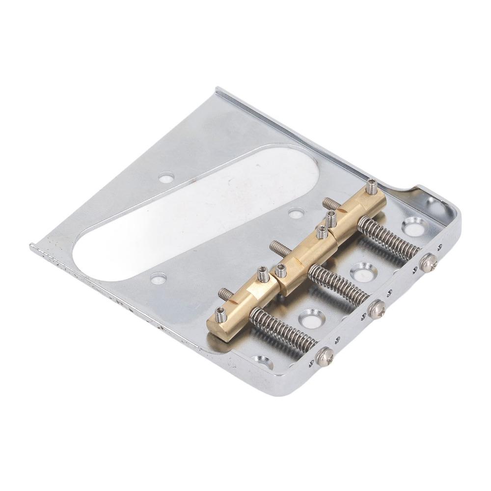 Cut-Down Sides Guitar Bridge Tailpiece 3 Saddles Vintage Guitar Bridge For Electric Guitar