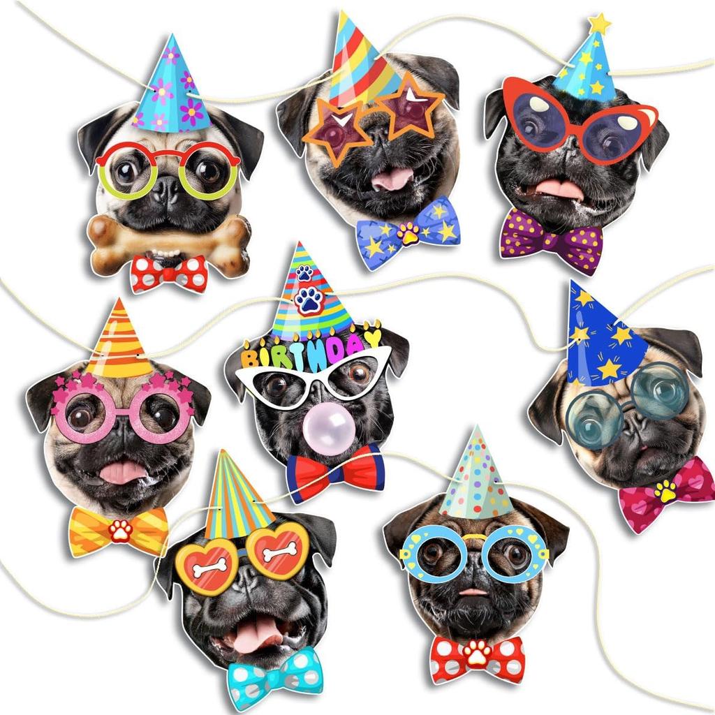 Cat Birthday Garland, Cat-Themed "Happy Birthday" Banner - Colorful and Fun Party Decoration for Kitten Lovers - Funny Kittens Garland