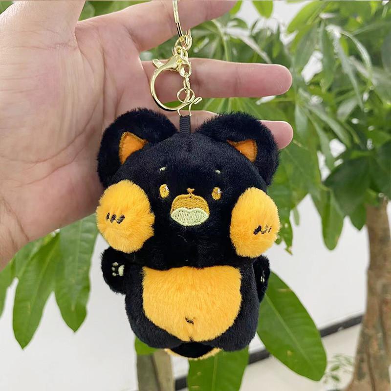 Plush Lovable Mini Cat Hanging Doll Keychain Perfect Companion For Bags And Key Accessories