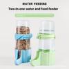 Transparent Feeding Watering Automatic Dual Purpose Bird Feeder Large Capacity Water Dispenser Feeder Bird Cage Accessories