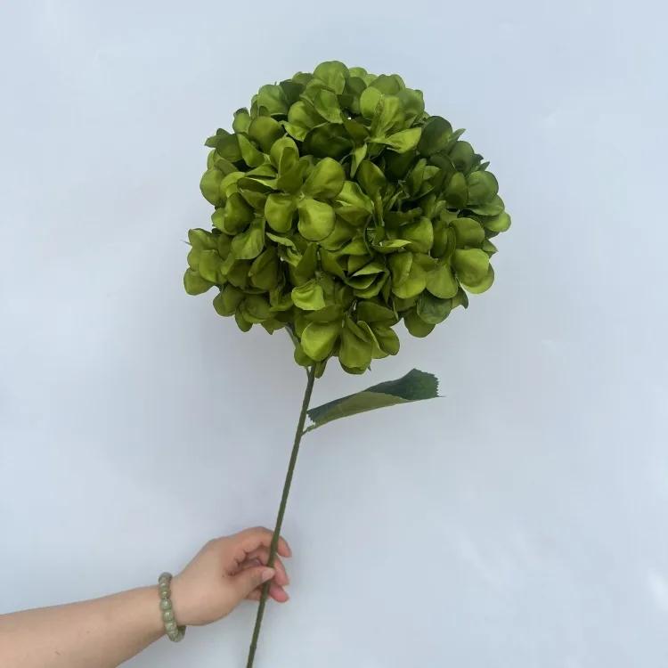 Large Hydrangea Artificial Flowers 135 Pieces Fake Flower Stems Candy Color Series for Wedding Floral Decoration