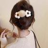Autumn/Winter Plush Flower Hair Clips Women'S Side Bangs Hairpin Duckbill Clip Hair Accessories For Ladies Haircuts