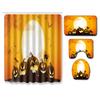 Halloween Bathroom Four-Piece Combination Set Bedroom Non-Slip Carpet Floor Mat Door Mat