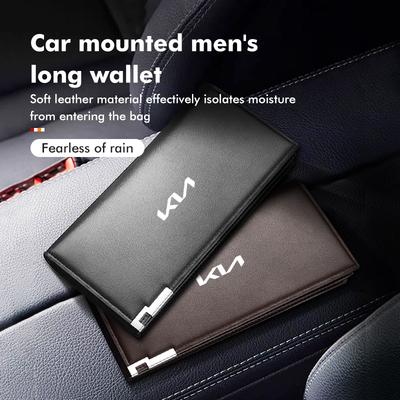 Car Driving Documents Purse Credit Card Holder Bag Wallet For Rio K5 K2 Sportage Ceed Sorento Picanto Stinger Soul