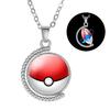 Adorable Pokemon Pokeball Necklace Cute Cartoon Character Jewelry Handmade