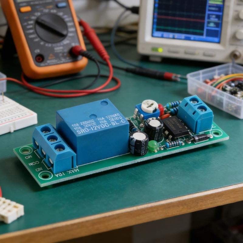 Easy Wiring Adjustable Time Delay Relaying Module 5V/12V Control Voltages Monostable Operation Up To 60Second Ranges
