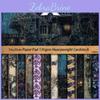 Retro Shadow Sheets Dark 12 Castle Journal Collage Paper Stickers European American Diy Material