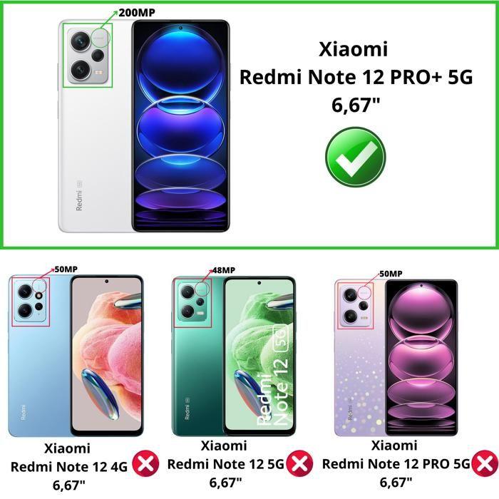 Case and Neck Strap for Xiaomi REDMI NOTE 12 PRO PLUS 5G - Transparent Soft TPU Black Adjustable Cord Phonillico®