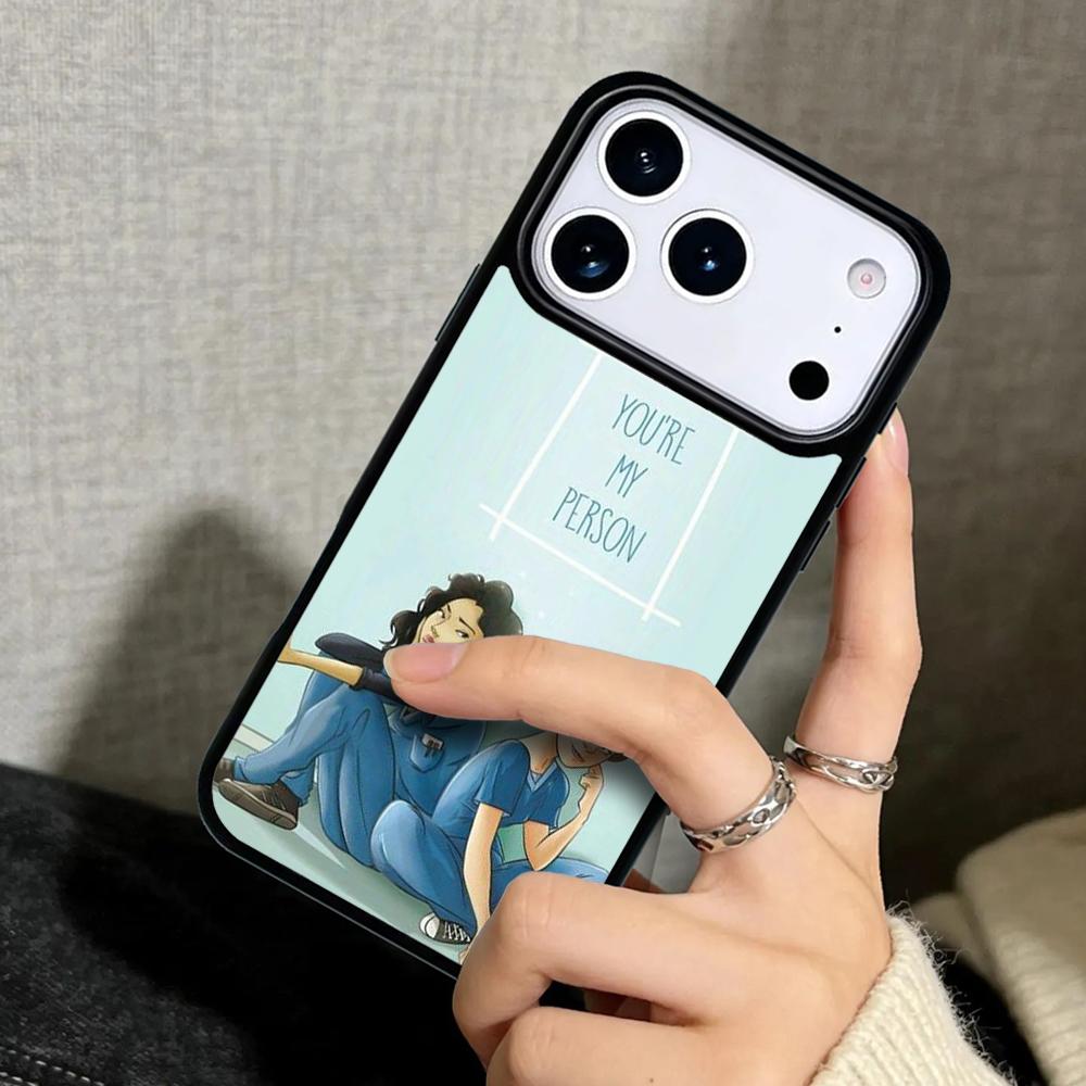 Capa Case for iPhone 17 Air 16 Pro Max 15 Plus 11 13 Mini 14 12 Back Phone Cover You're My Person Greys Anatomy