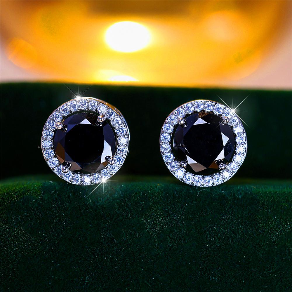 

Роскошные женские хрустальные фиолетовые синие зеленые круглые серьги-гвоздики цветные свадебные украшения для женщин