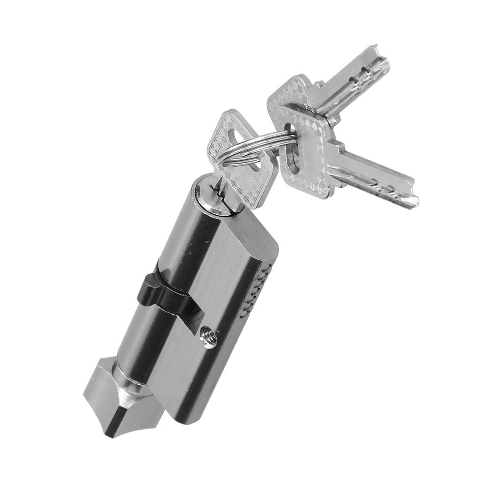 Indoor Key Cylinder AluminumIron Alloy Door Lock Core for Thickness of 3550mm Door