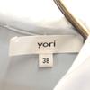 yori 22AW made in Japan Long sleeve Wide collar stretch blouse 38 Women Used