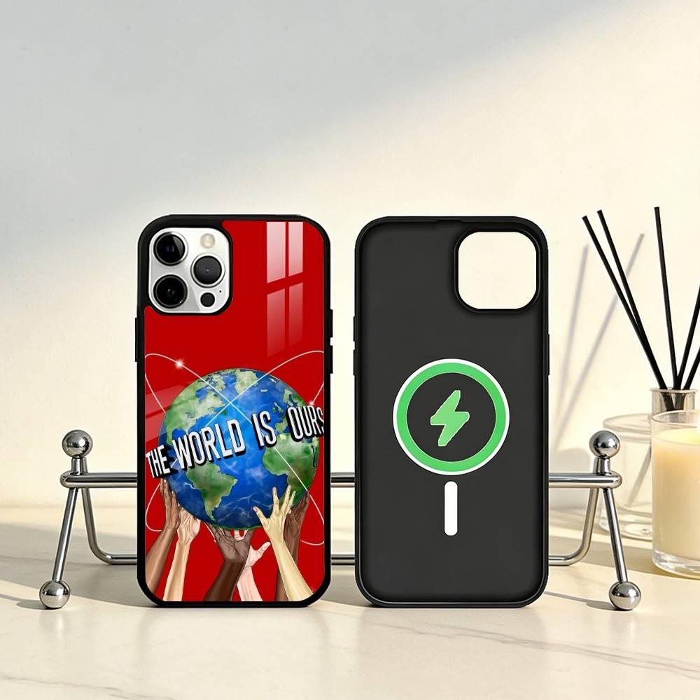 World Peace Phone Case For iPhone17,16,15,14,13,12,11 Plus,Pro Max Magnetic For Magsafe Wireless Charging