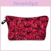 Flower Women Cosmetic Bag Print Toiletries Organize Travel Storage Case 6388