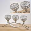 3 Arms Crystal Candelabra Candle Holders Metal Candlesticks For Home Dinning Table Centerpieces Candelabrum Home Decor Crafts