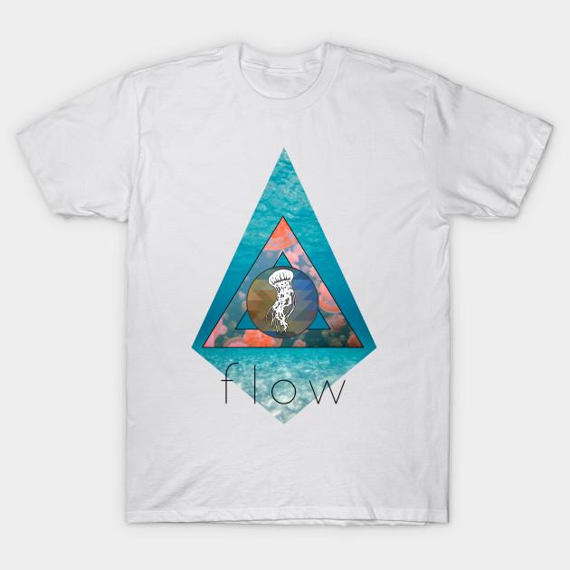 

T Shirt Women Jellyfish Flow Harajuku Print Kawaii Tshirt Summer Short Sleeve Female T-Shirt Top Tee