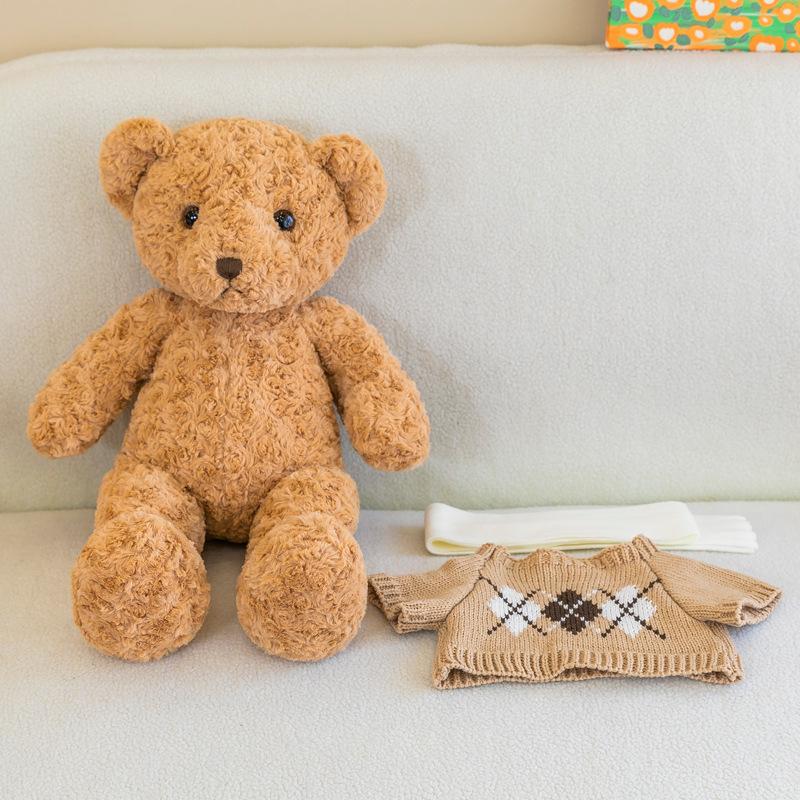 New Scarf Teddy Bear Doll Sweater Teddy Bear Plush Toy Children's Doll Mall Gift