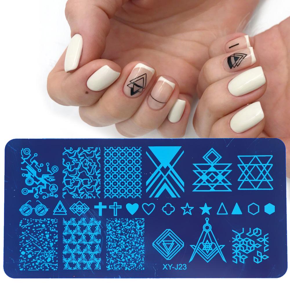 Nail Art Stamping Plates Stencils Lace Flowers Beauty Stamp Polish Printing Nail Art Templates