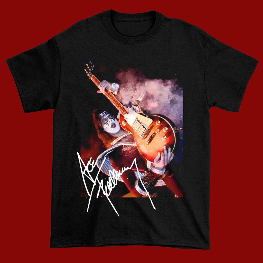 Ace Frehley Smoking Gifft Family Cotton All Size Shirt
