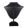 A84E-2X Shop Mannequin Bust Jewelry Necklace Pendant Earring Display Stand Holder Black-XL