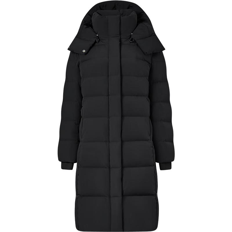 

Tanboer Women s 550790D Hooded Mid-Length Goose Down Jacket S